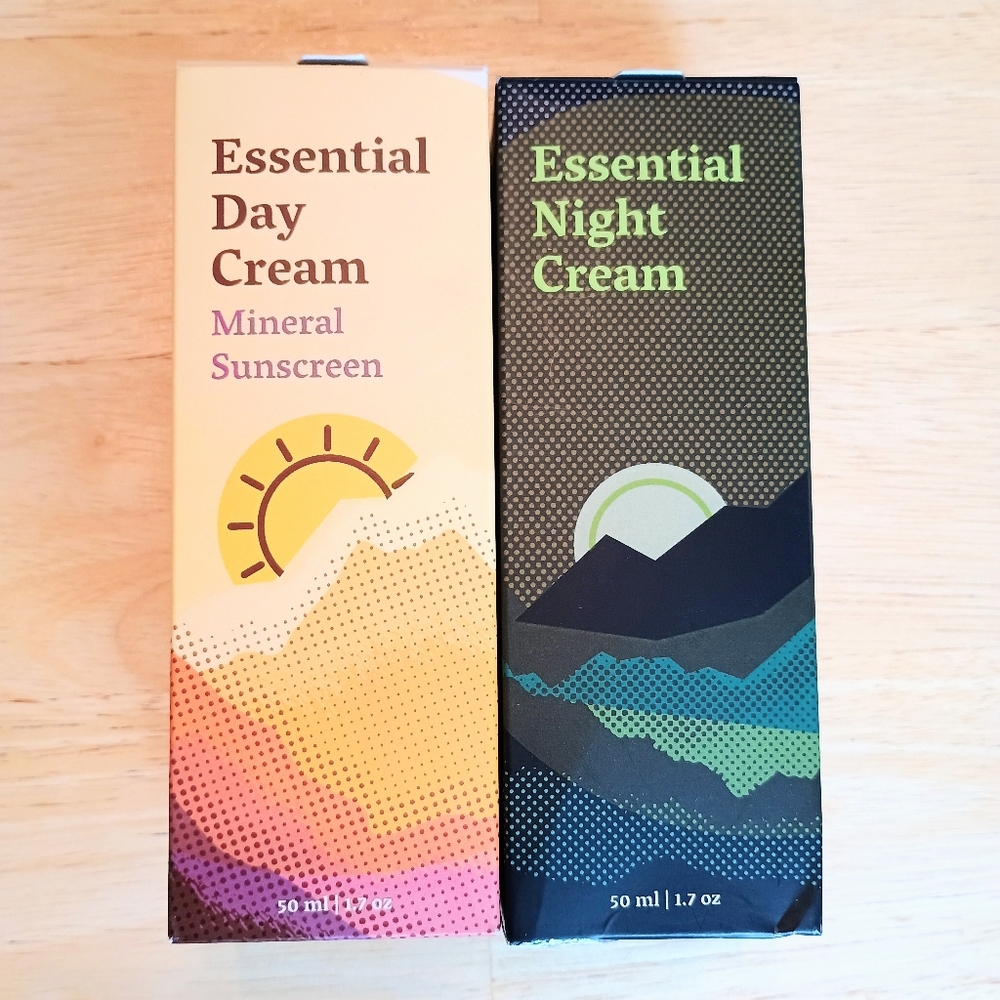 Blue Clay Bundle: Essential Day Cream Mineral Sunscreen & Essential Night Cream